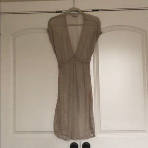 Jordan Taylor Swim Tan Mesh Swimsuit Coverup